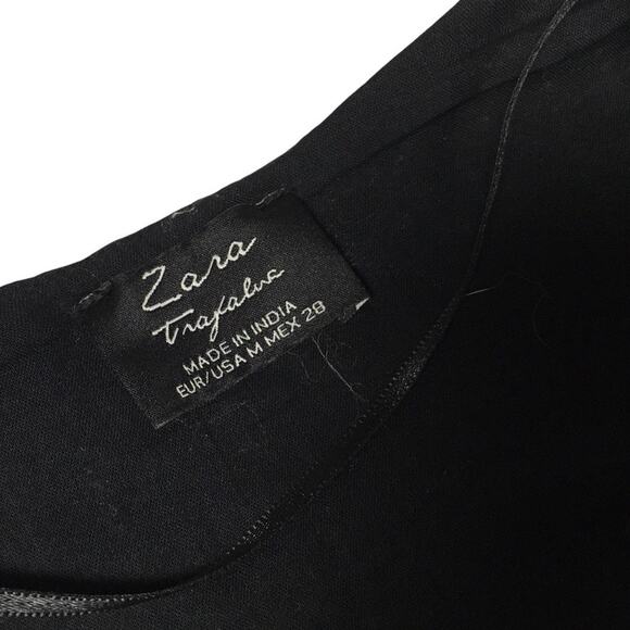 Zara Trafalulc Jacket Multi-Color Beaded Patchwork 3/4 Sleeve Cotton Women's M - Picture 3 of 14